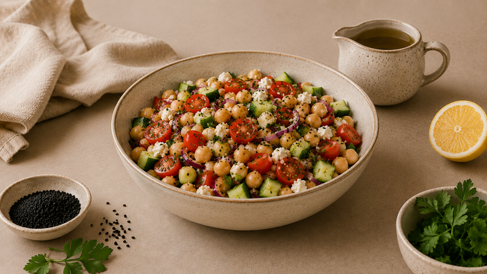Mediterraner Kichererbsen-Salat