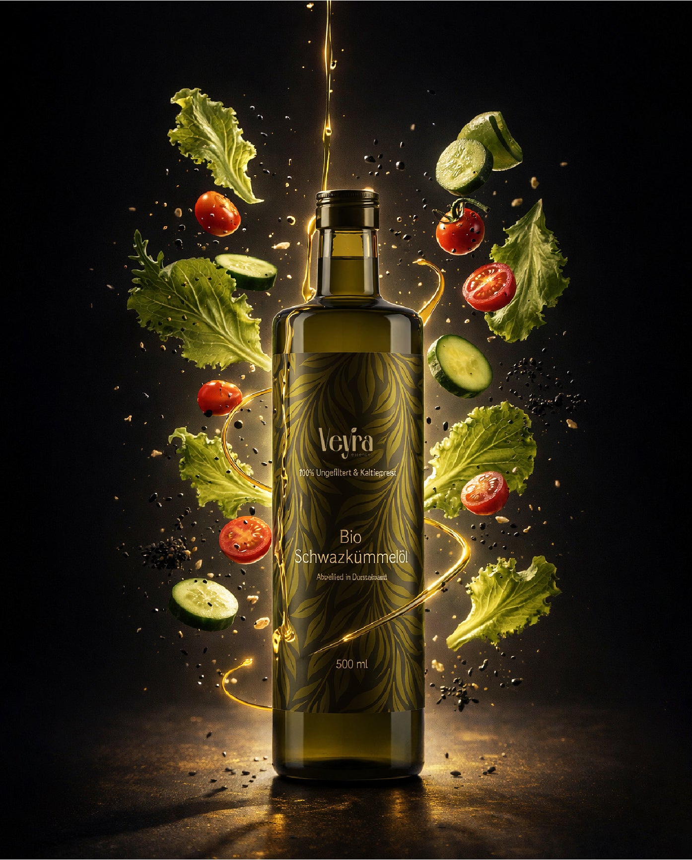 Original Ägyptisches BIO Schwarzkümmelöl (Ungefiltert)