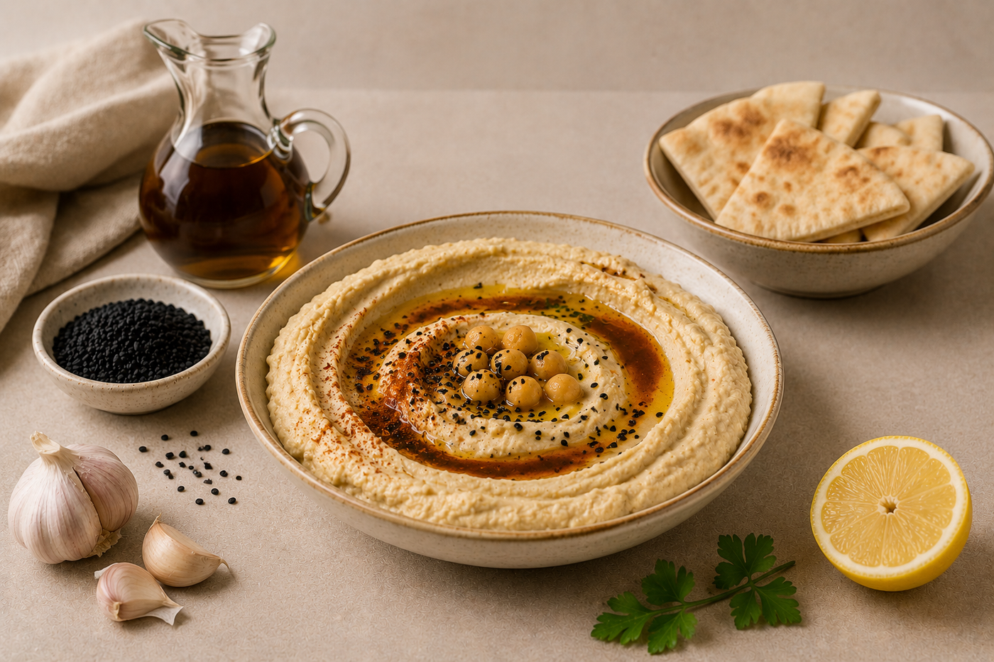 Orientalischer Hummus
